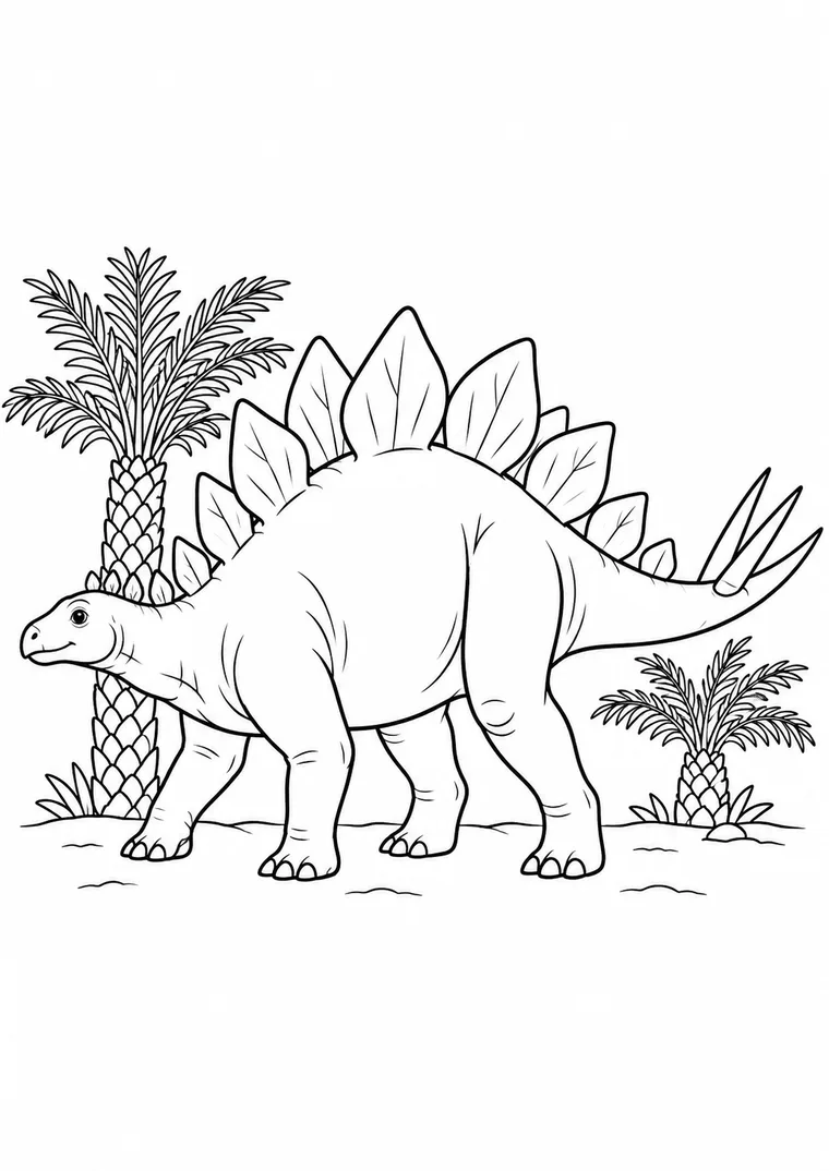Stegosaurus im Urzeitwald