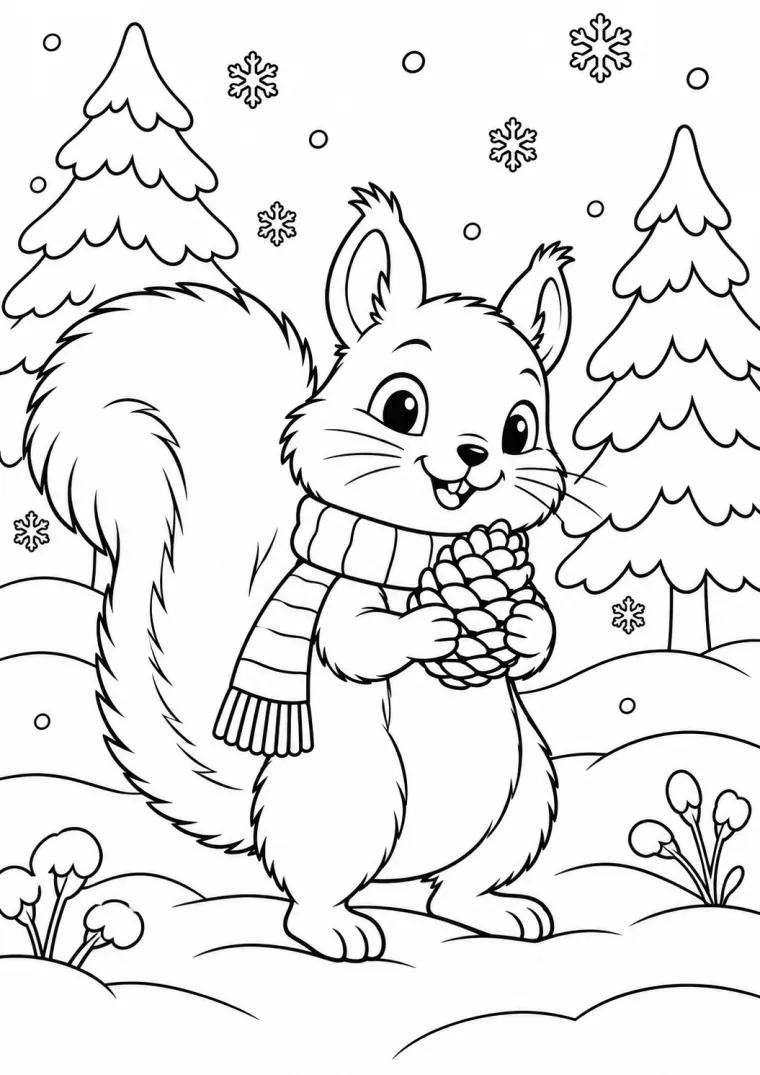 Winter-Eichhörnchen