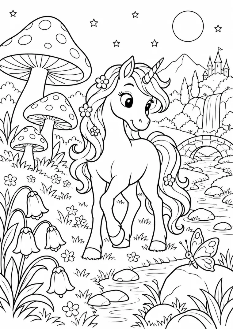 Einhorn auf der Zauberwiese