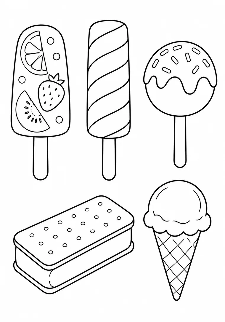 Verschiedene Eissorten
