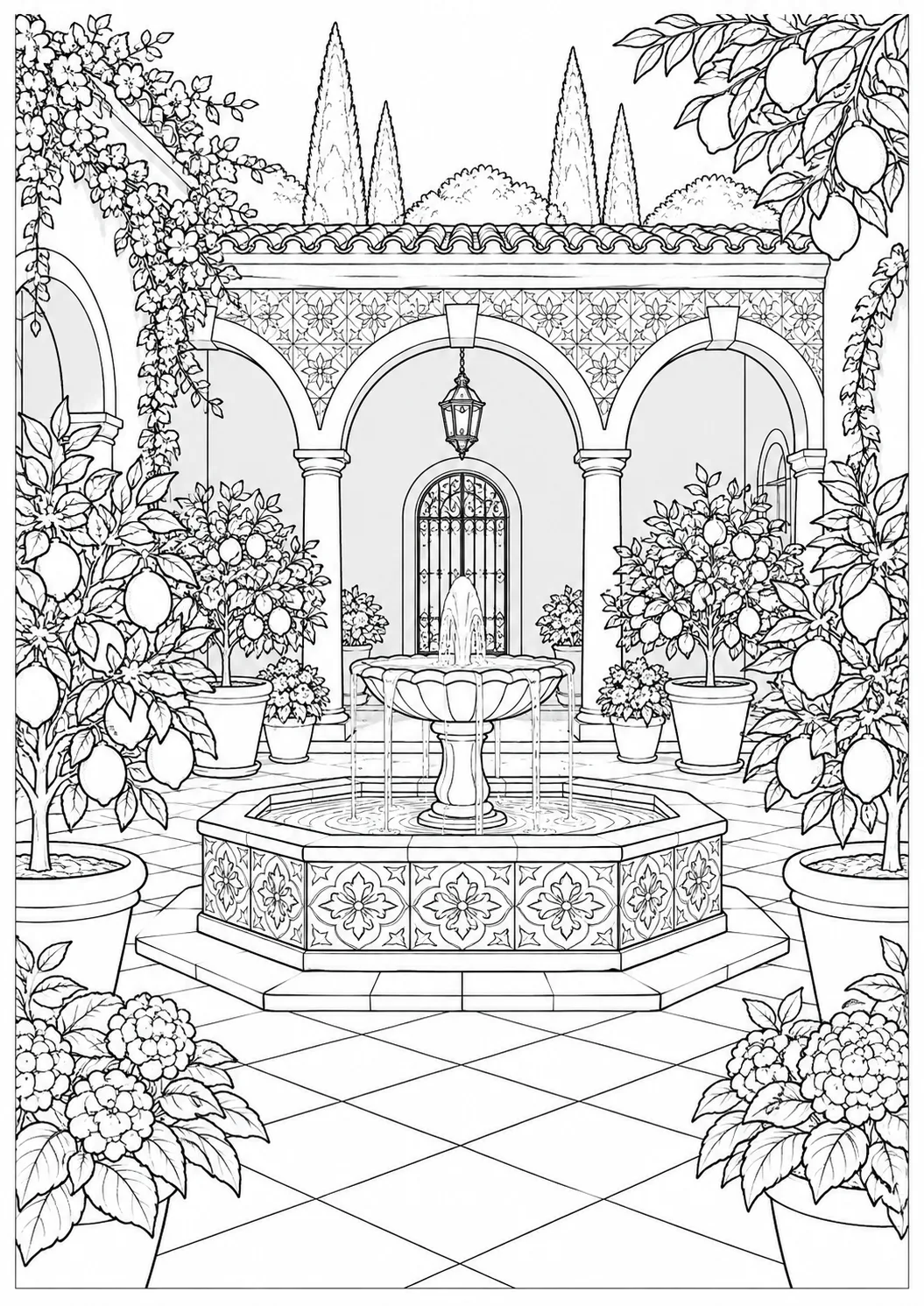 Mediterraner Innenhof