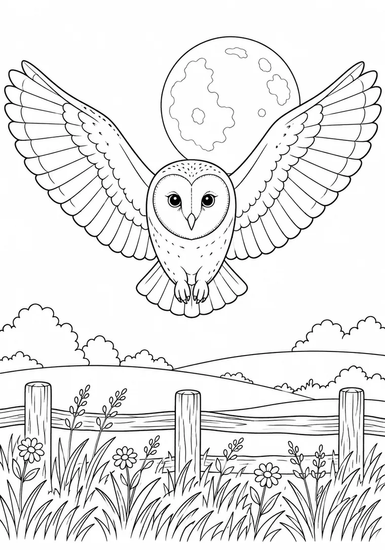 Fliegende Schleiereule