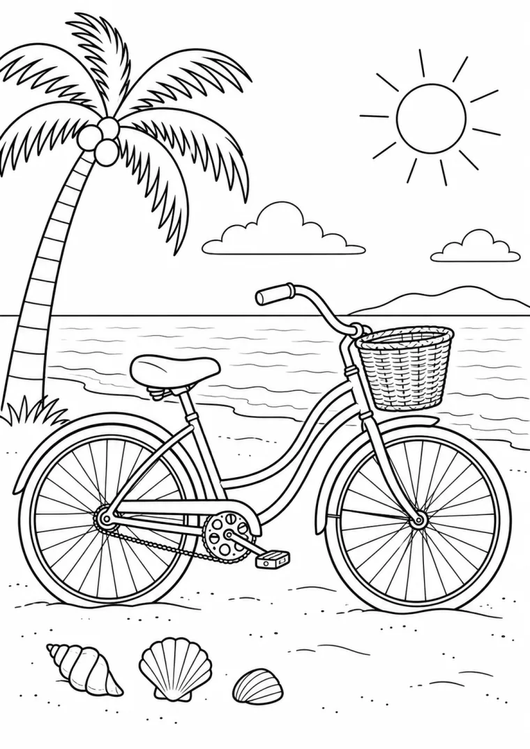 Fahrrad am Strand