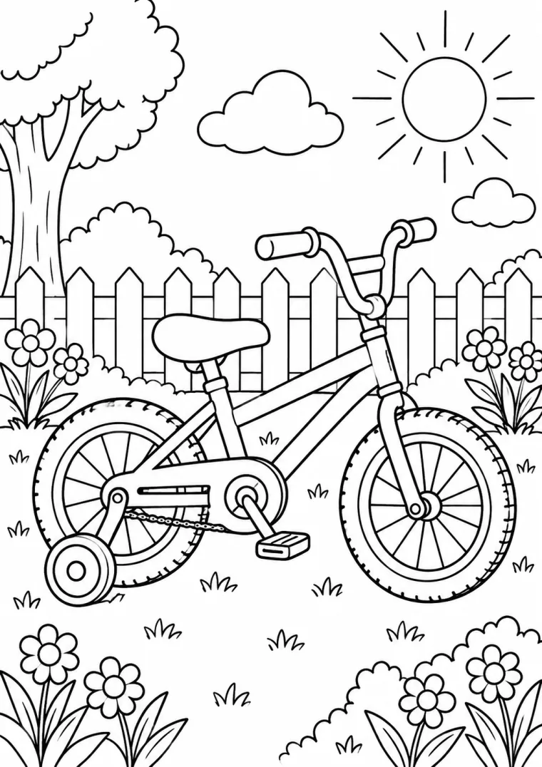 Kinderfahrrad mit Stützrädern