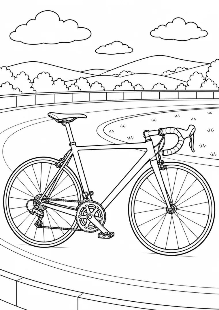 Rennrad auf der Radstrecke