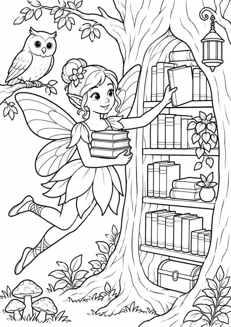 Feenbibliothek im Baum