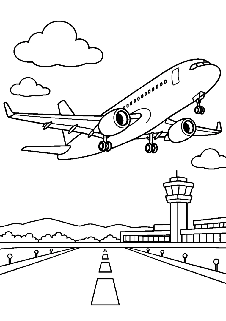 Passagierflugzeug beim Start