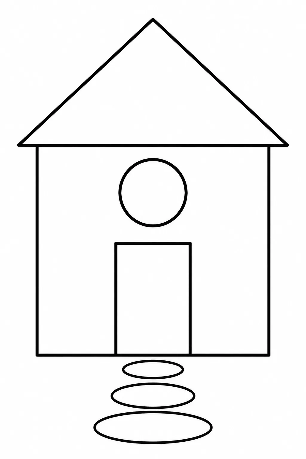 Haus aus Grundformen