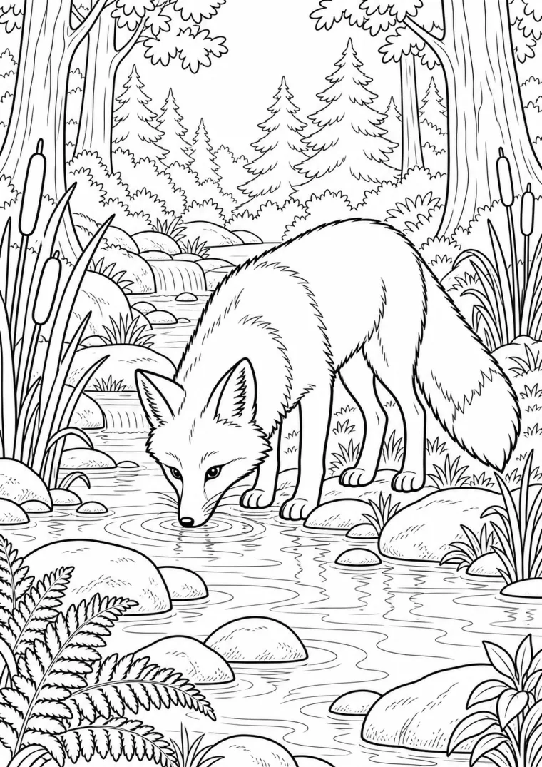 Fuchs am Waldbach