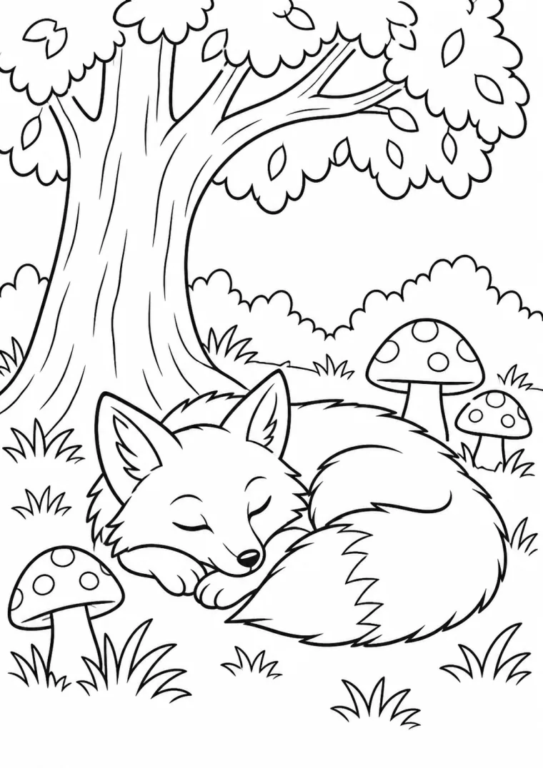 Schlafender Fuchs