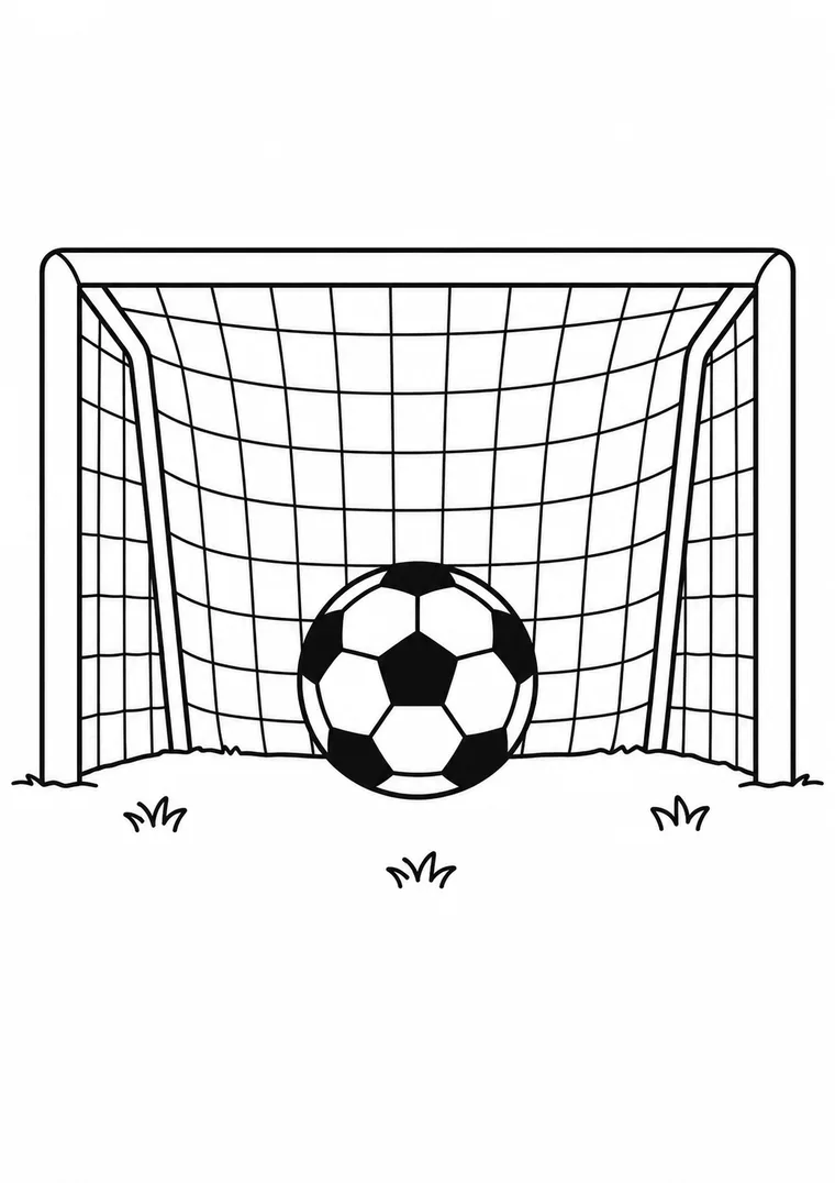Fußball im Tor