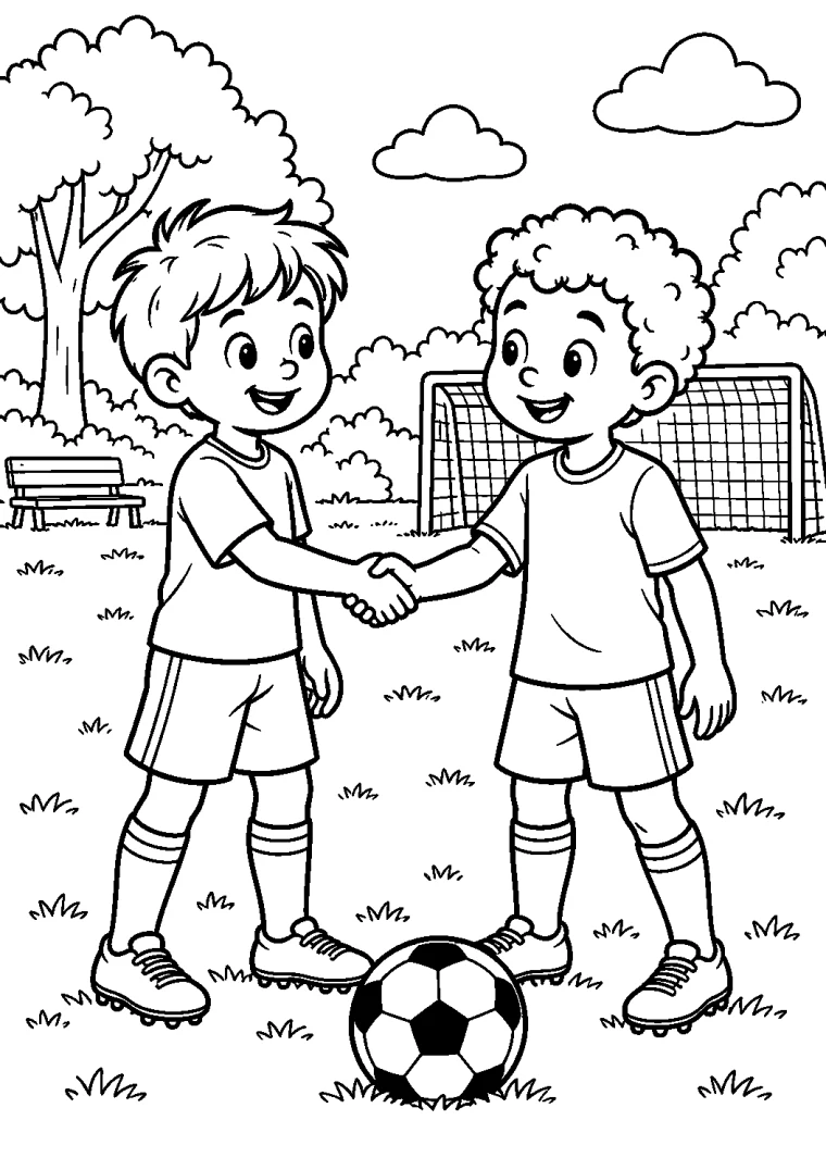Händedruck nach dem Spiel