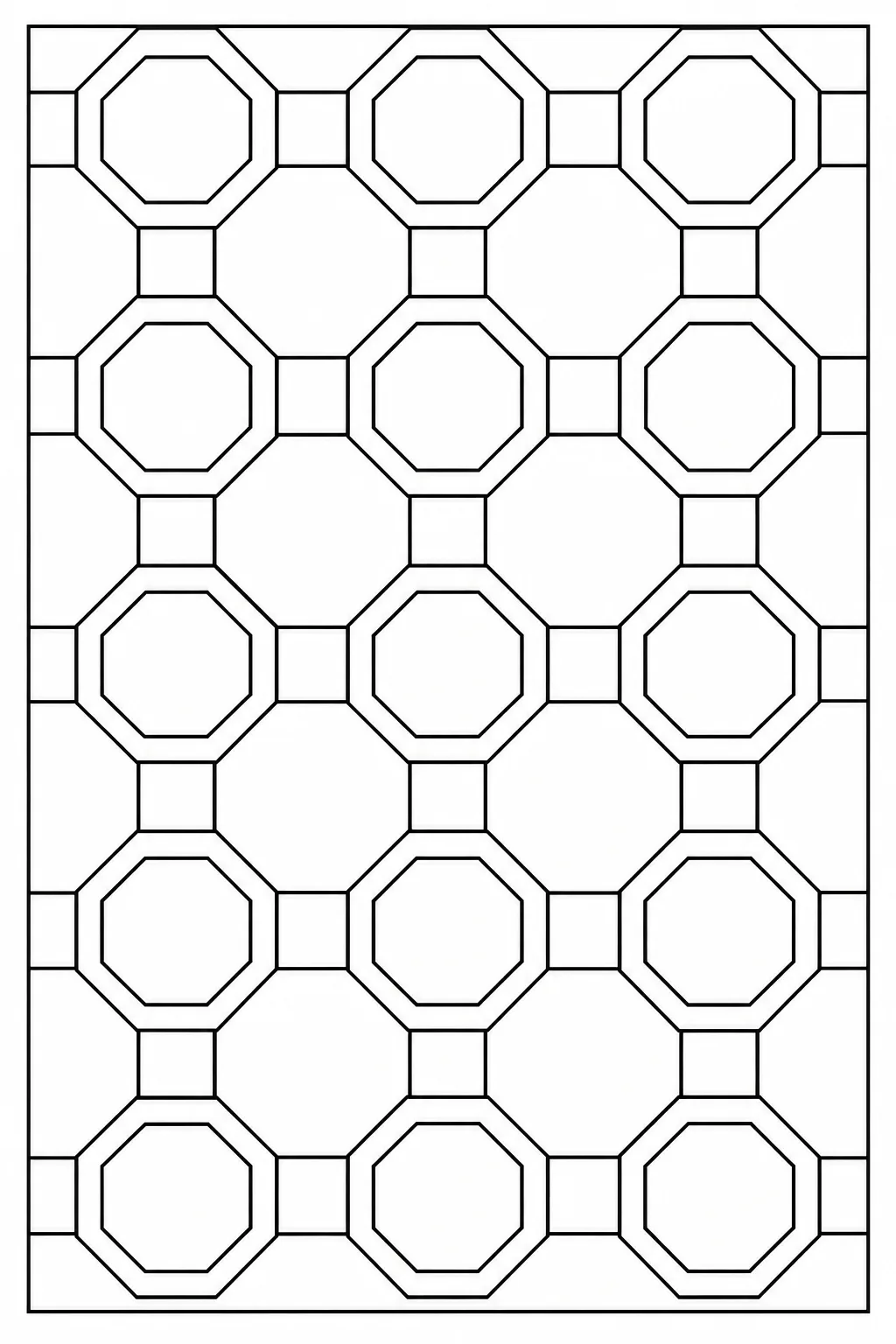 Achtecke und Quadratstege