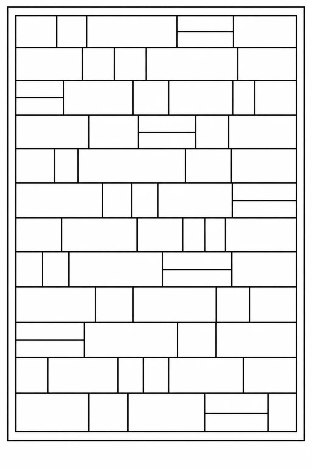Versetztes Rechteckmosaik