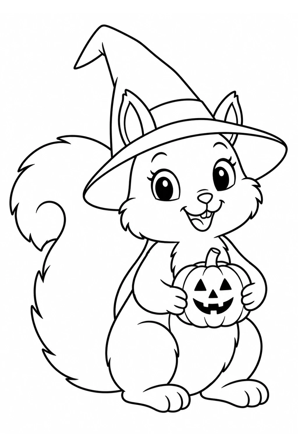 Eichhörnchen mit Hexenhut