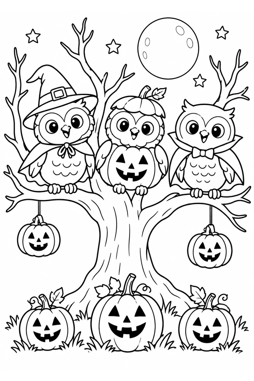 Halloween-Eulenbaum