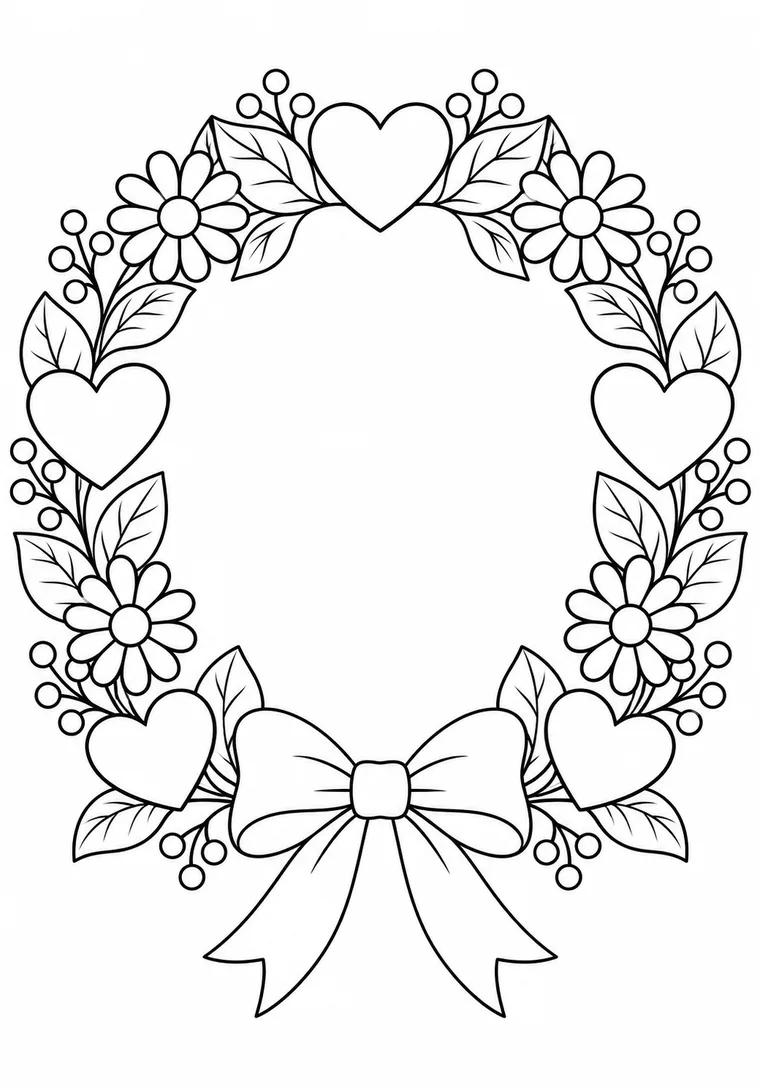 Herzkranz mit Blumen