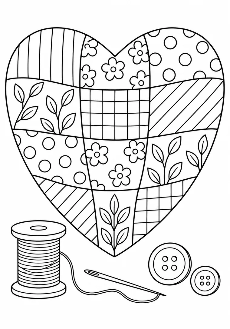 Patchwork-Herz