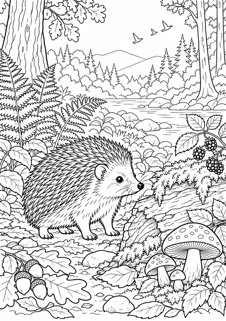 Igel im Wald