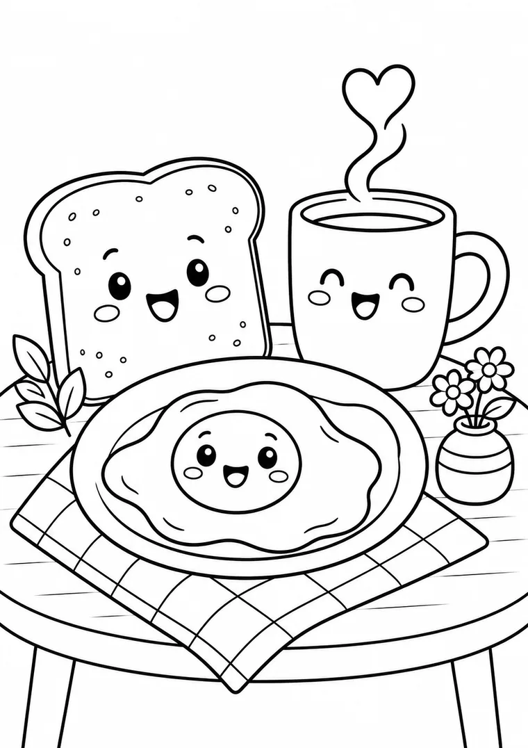 Kawaii-Frühstück
