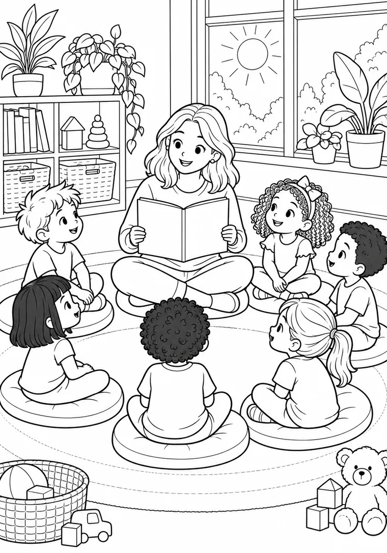 Morgenkreis im Kindergarten