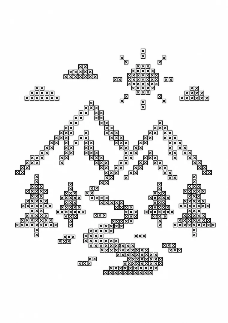 Berglandschaft im Raster