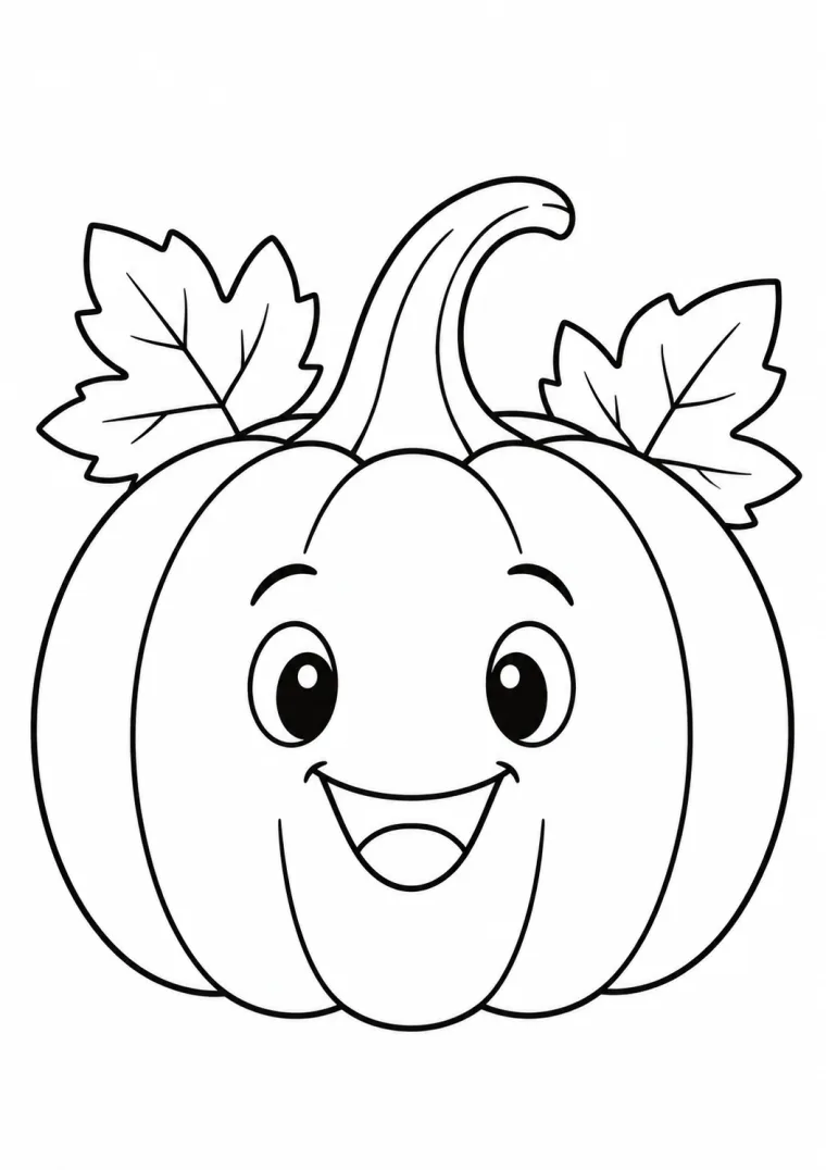 Kürbis mit freundlichem Kürbis