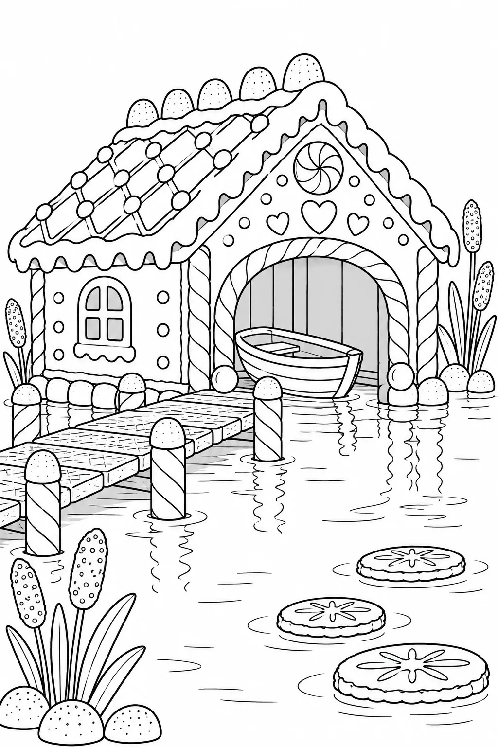 Lebkuchen-Bootshaus am Sirupteich