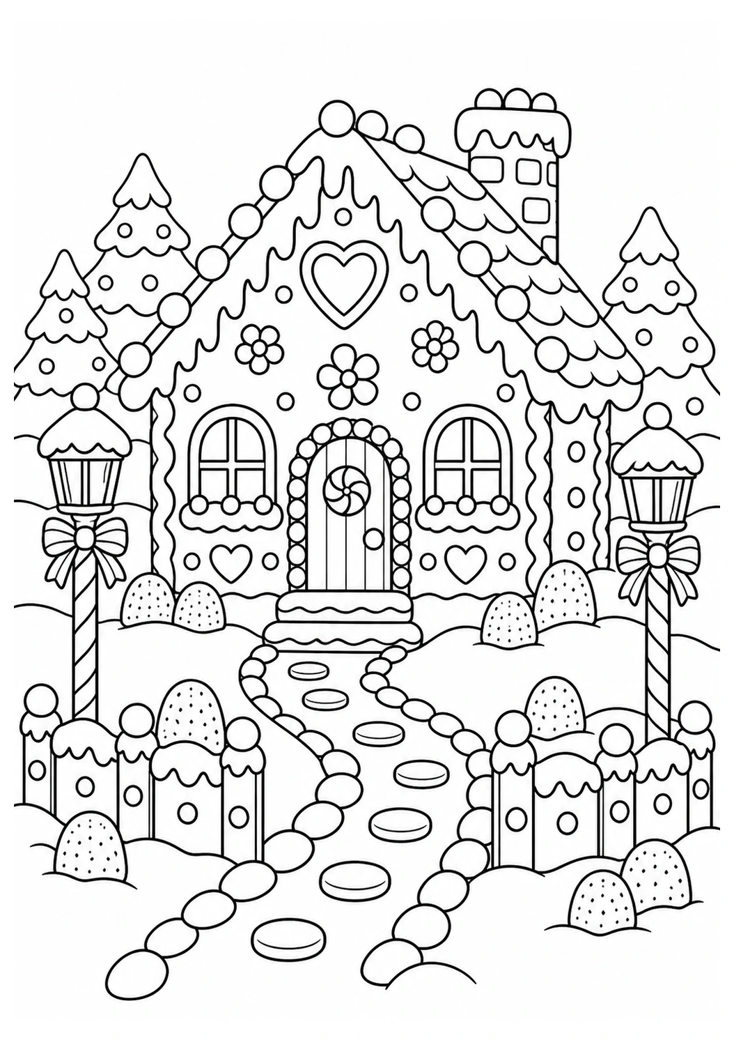 Lebkuchenhaus im Zuckergarten