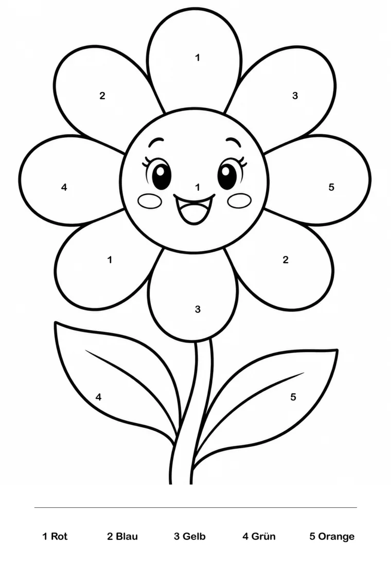 Blume nach Farbcode