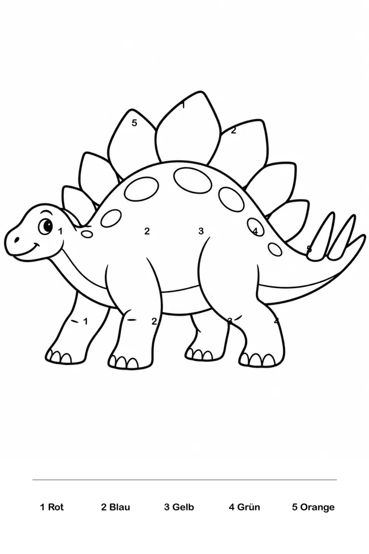 Dinosaurier nach Farbcode