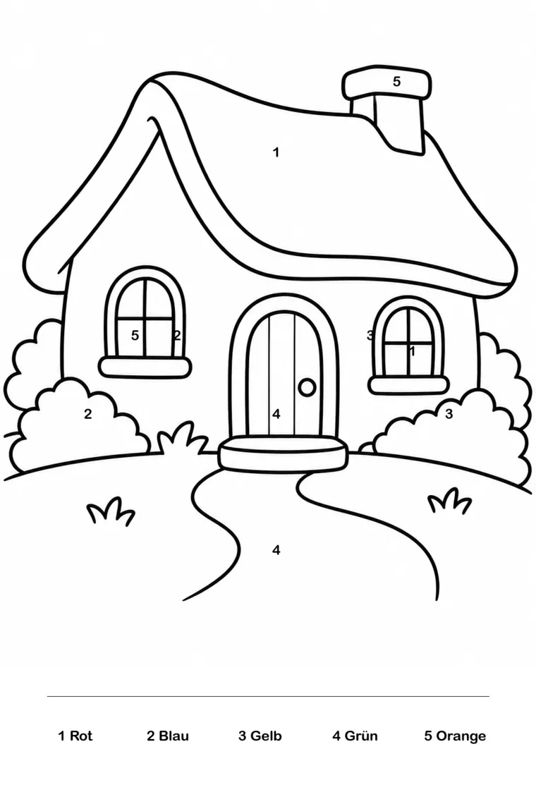 Haus nach Farbcode