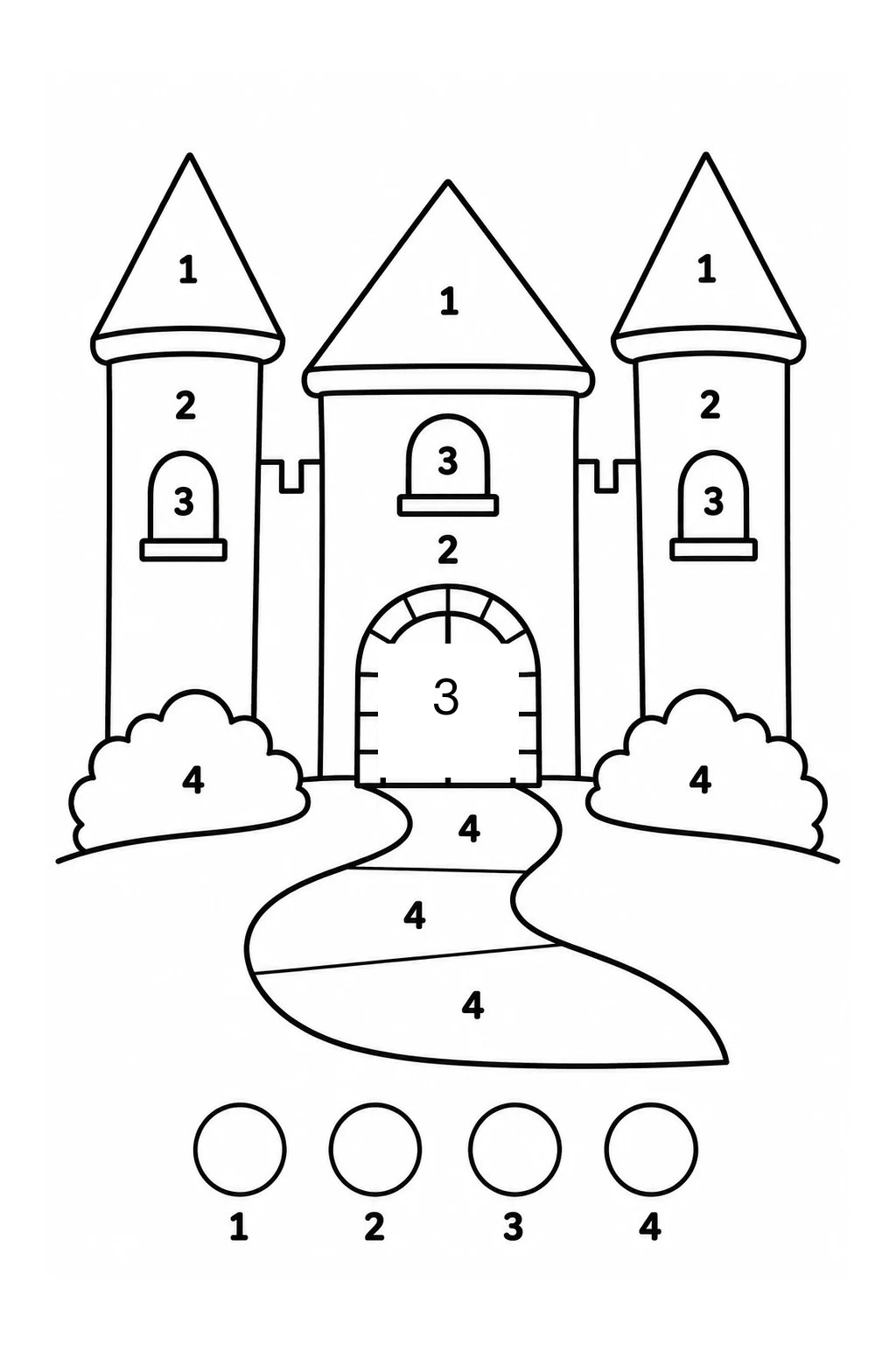 Schloss nach Farbcode