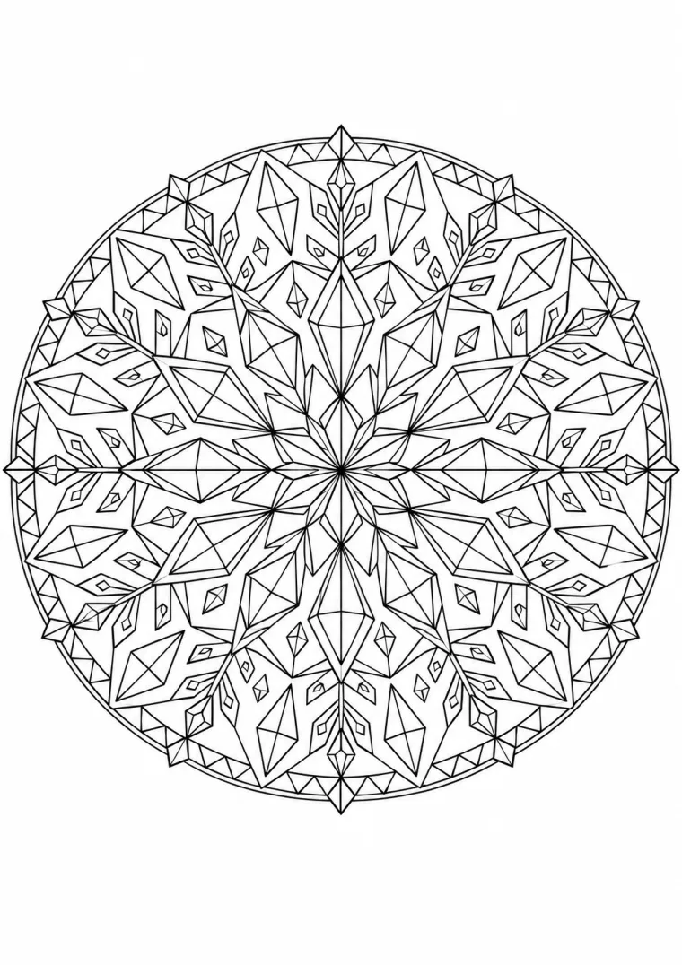 Kristall-Mandala