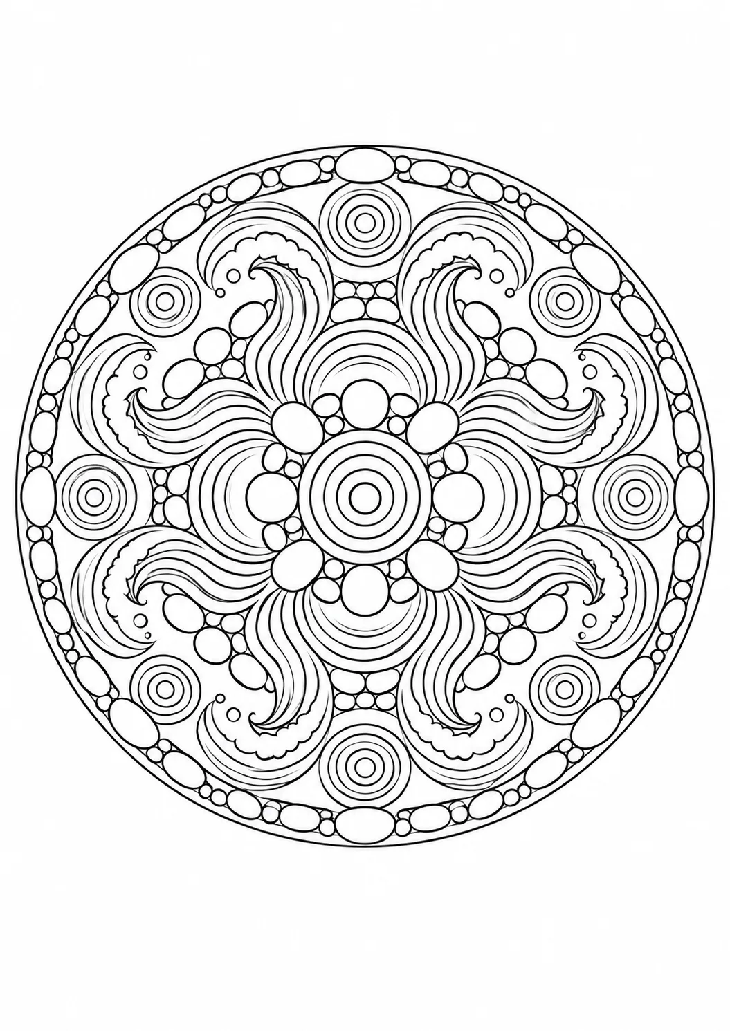 Wellen-und-Kiesel-Mandala