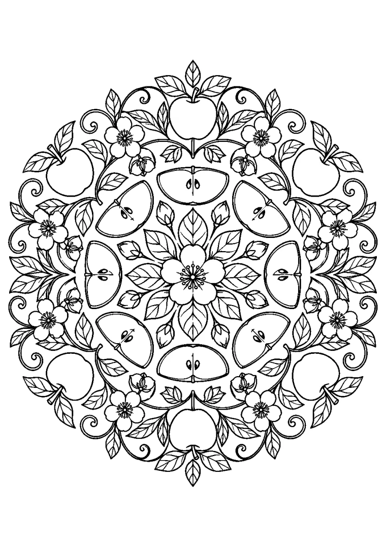 Apfelgarten-Mandala