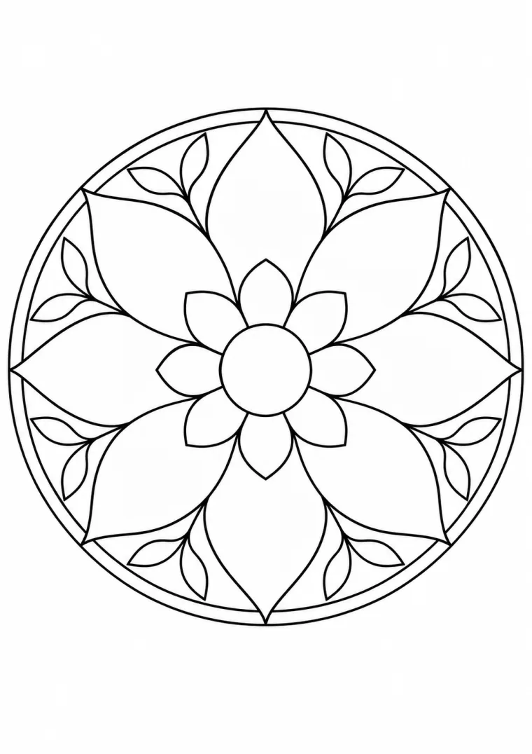 Großes Blumenmandala