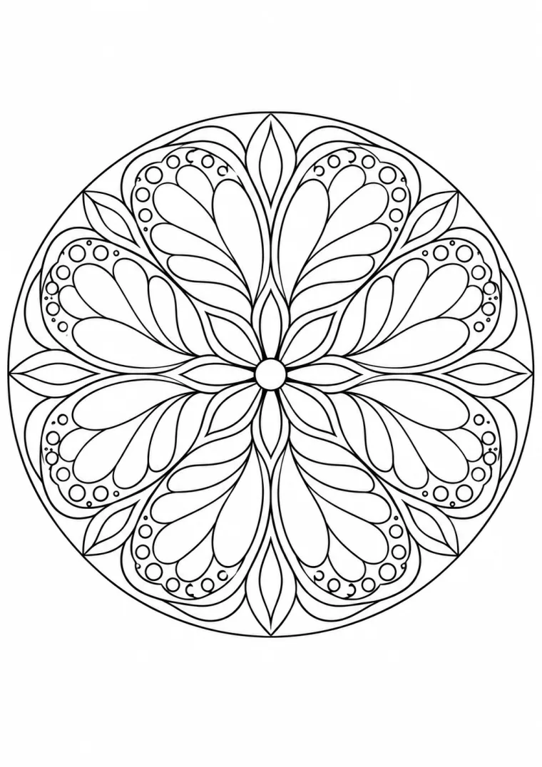 Schmetterlingsflügel-Mandala