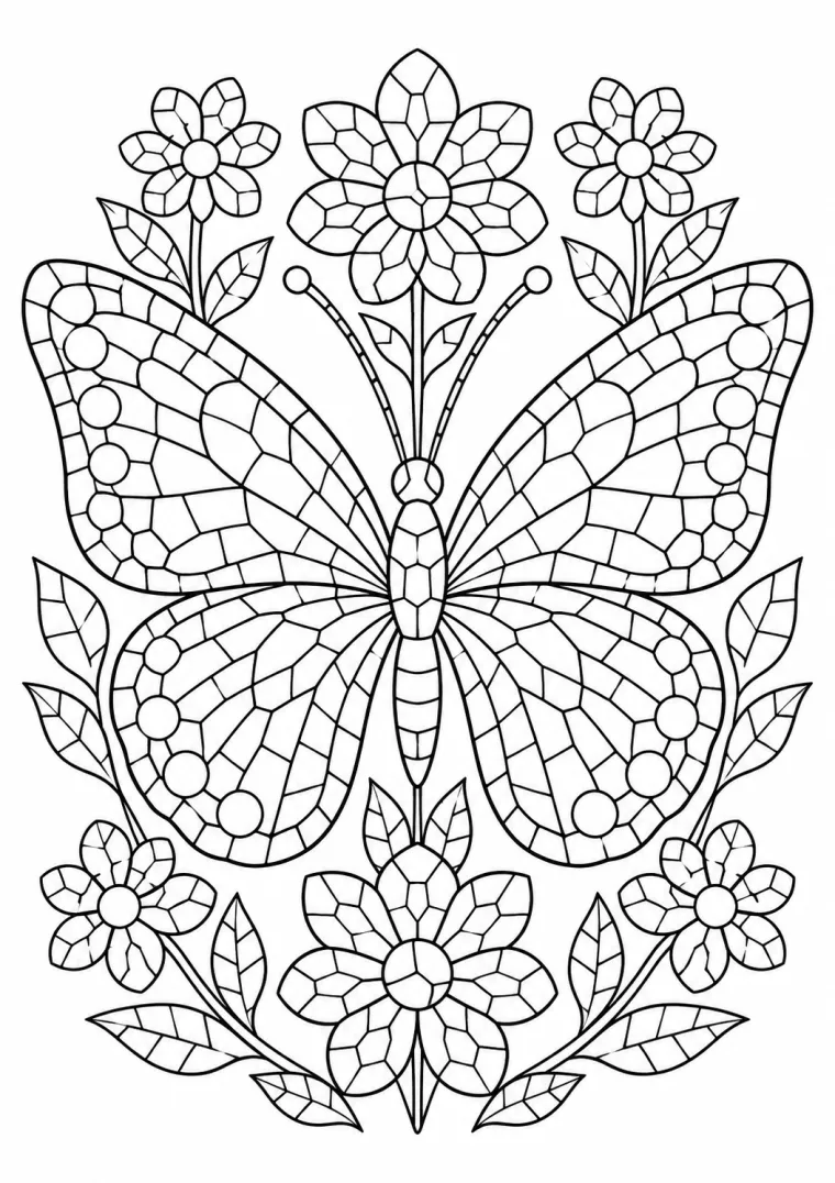 Schmetterling im Blumengarten