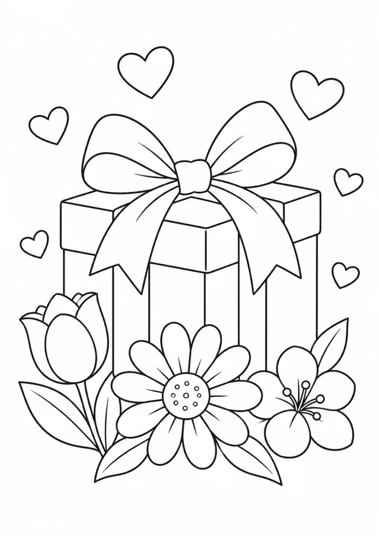 Geschenk mit Schleife