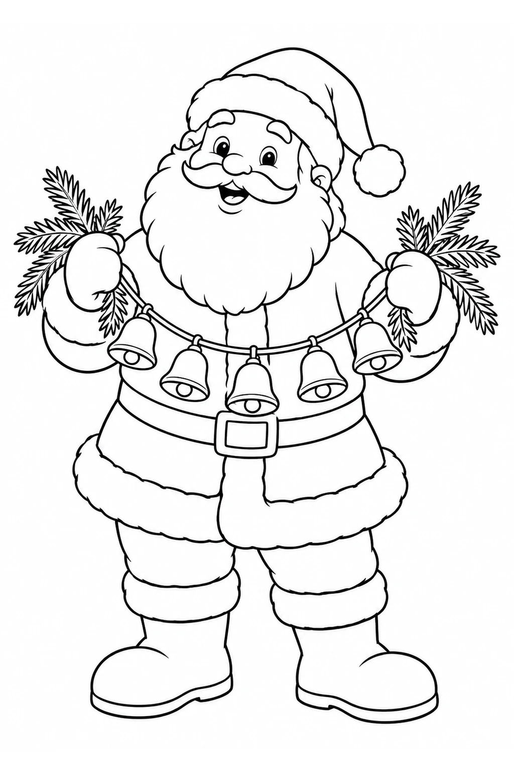 Weihnachtsmann mit Glocken