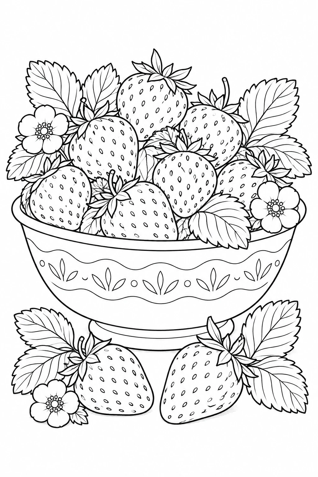 Erdbeeren in einer Gartenschale