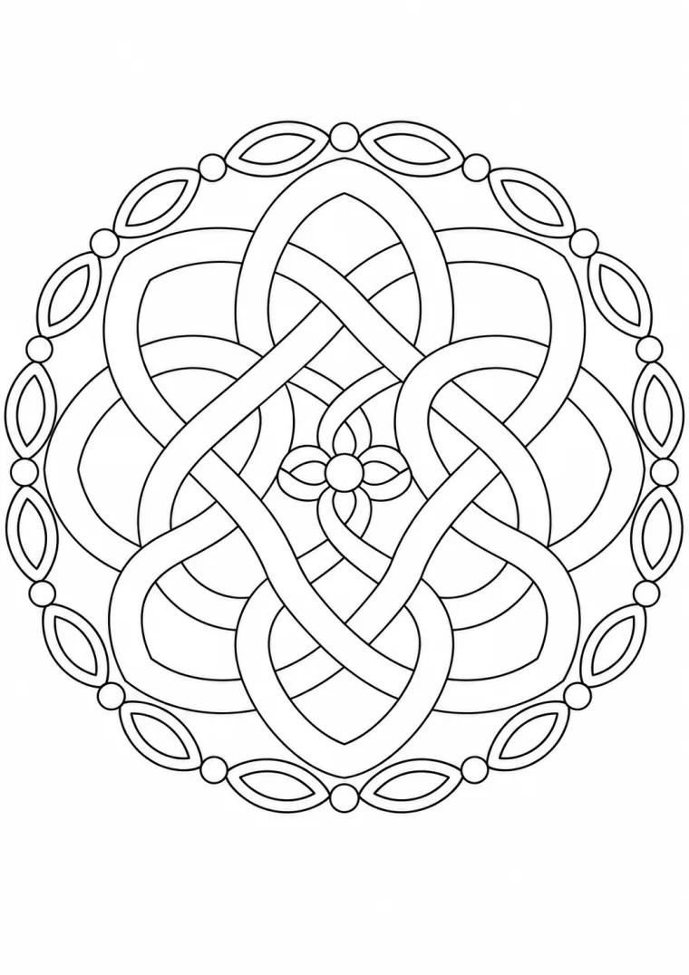 Geflochtenes Knotenmedaillon