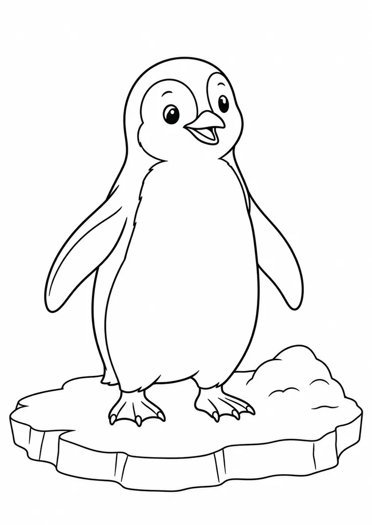 Pinguin auf einer Eisscholle