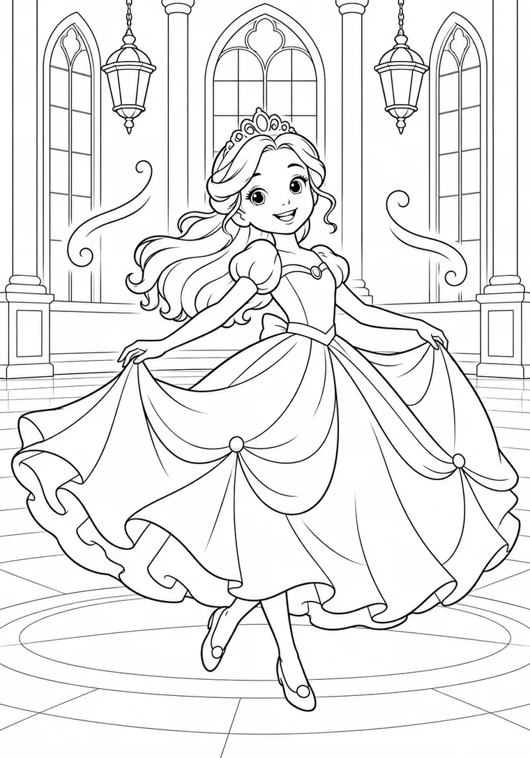 Prinzessin im Ballsaal