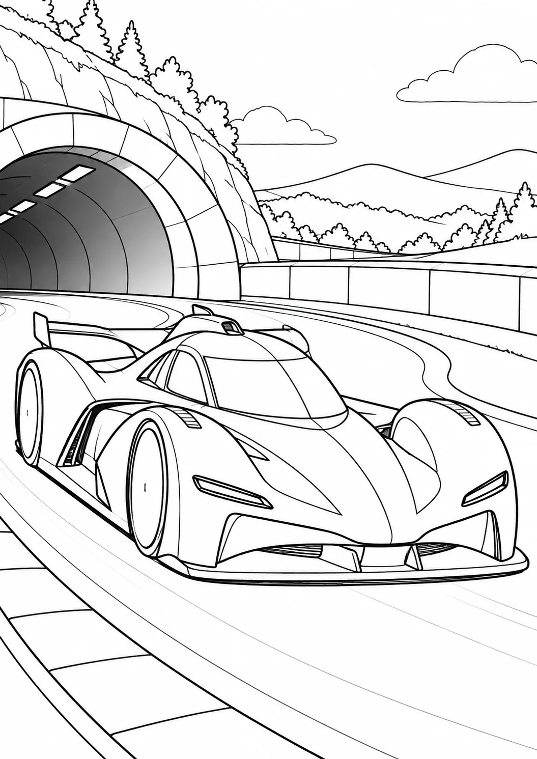 Elektro-Prototyp am Tunnelausgang