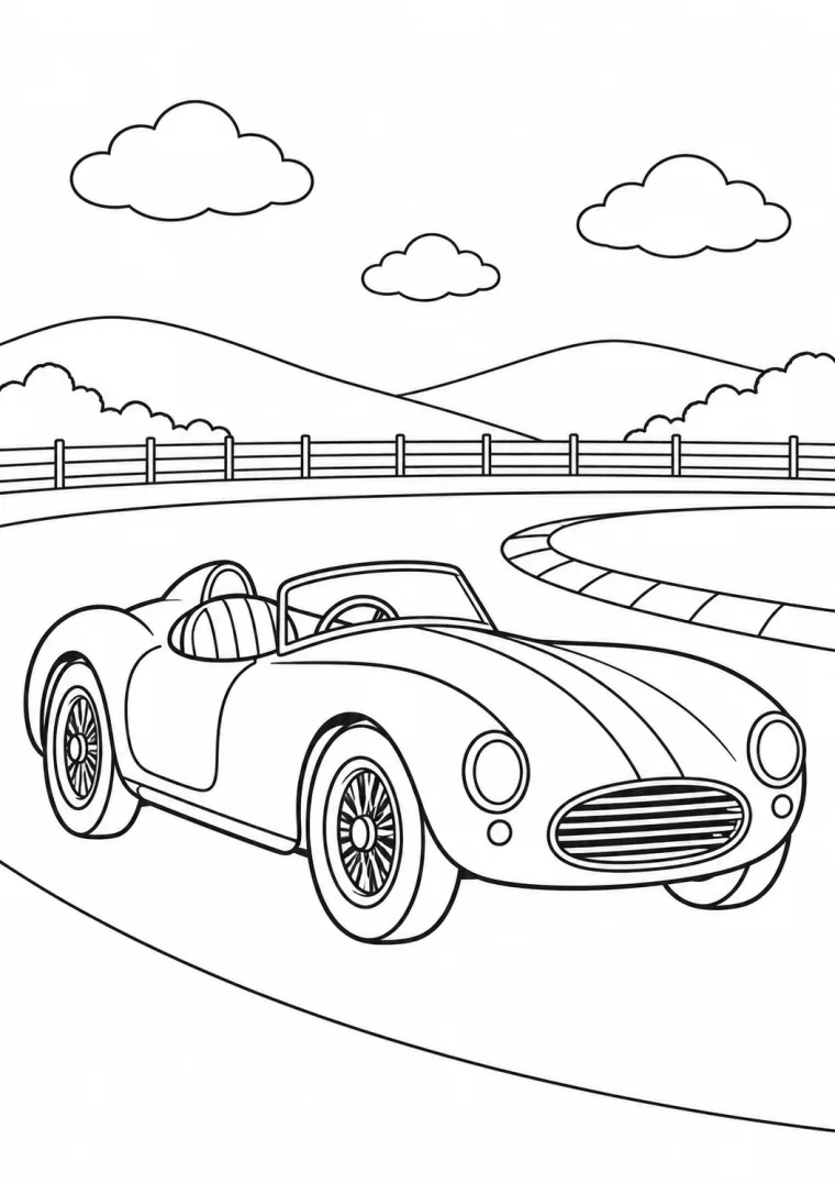 Klassischer Rennwagen