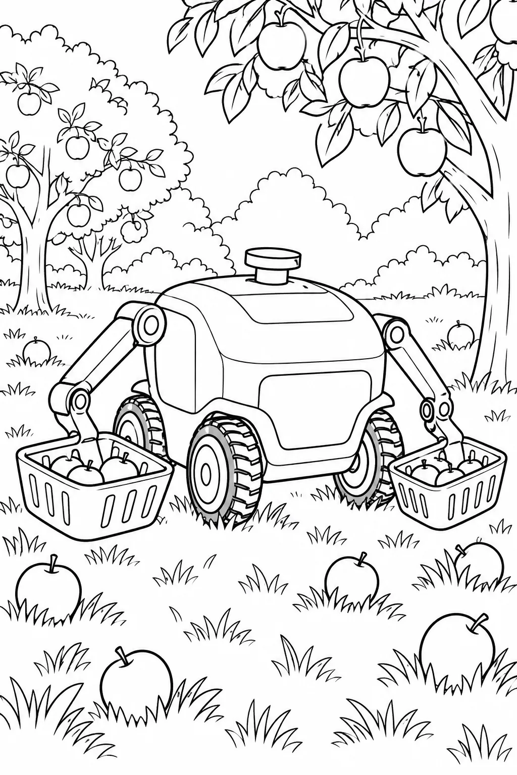 Sammelroboter im Obstgarten