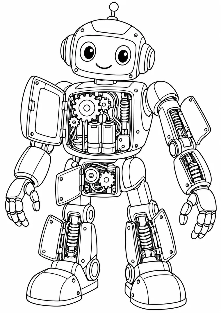 Roboter mit Zahnrädern