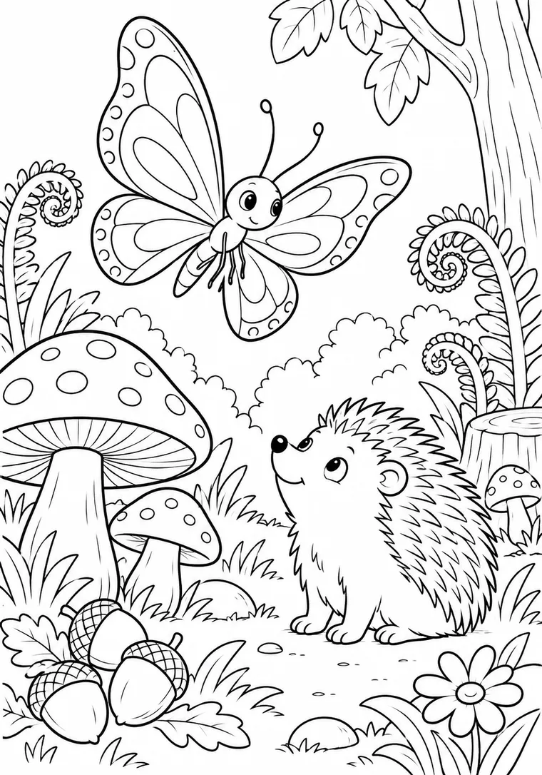 Schmetterling im Wald